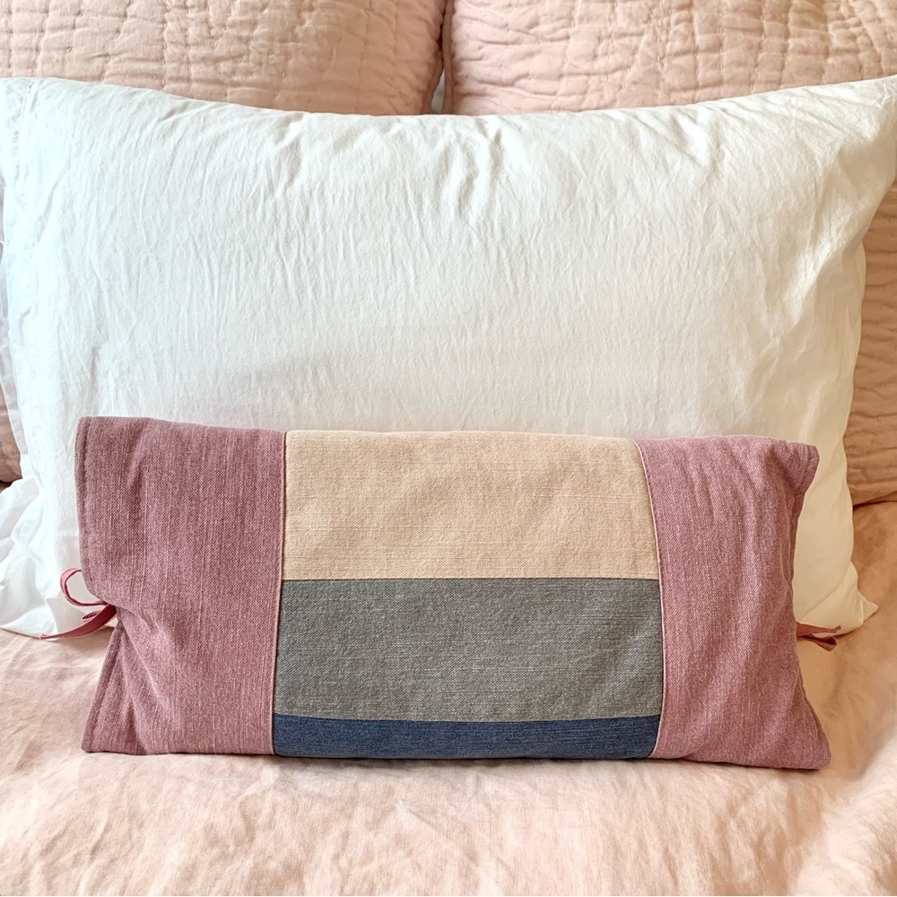 Buckwheat lumbar pillow for meditation or yoga